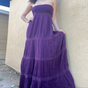 Purple BEBE Maxi Dress